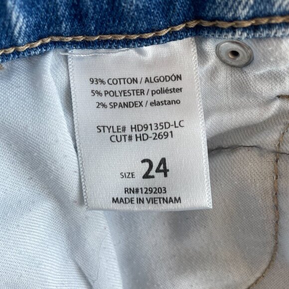 Altar'd State Women's Angelina Straight Leg Jeans Light-Wash, size 24 - Picture 7 of 7